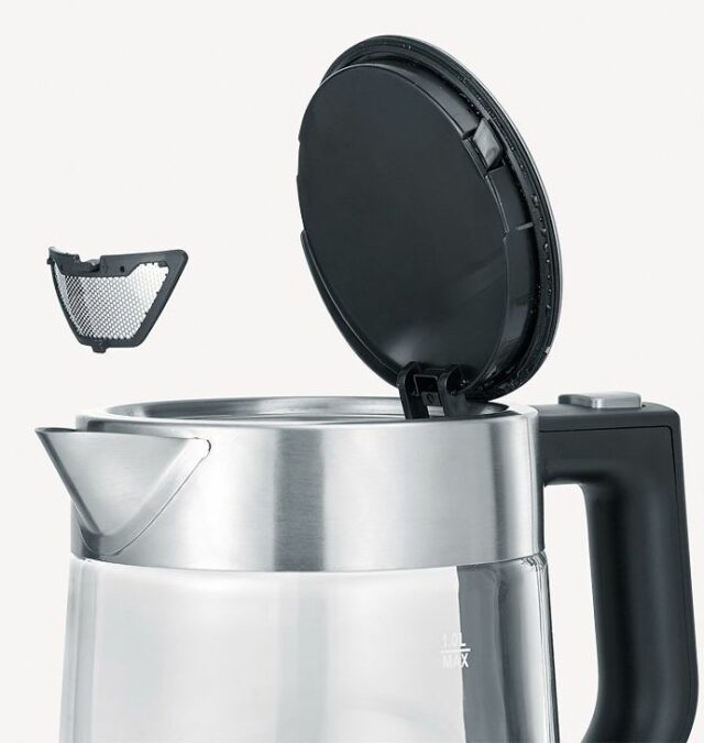 Severin WK 3468 electric kettle 1 L 2200 W Black  Stainless steel  Transparent - imagine 2
