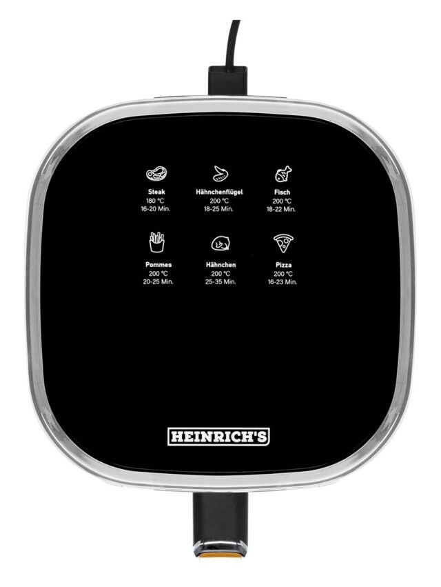 Heinrich‘’s HFR 8216 Hot air fryer 5.0 l 1450 W Yellow - imagine 7