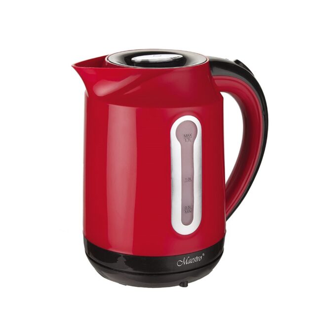 MAESTRO MR-041 (MR-041-RED) electric kettle 1.7 L 2000 W Black  Red - imagine 6