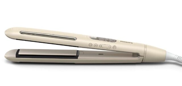 Philips 8000 series BHS838/00 hair styling tool Straightening iron Warm Beige 1800 W 2 m - imagine 3