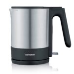 Severin WK 3409 electric kettle 1.7 L 2200 W Black  Stainless steel - imagine 7