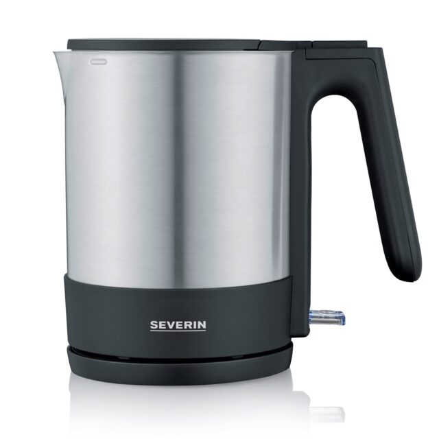 Severin WK 3409 electric kettle 1.7 L 2200 W Black  Stainless steel - imagine 7