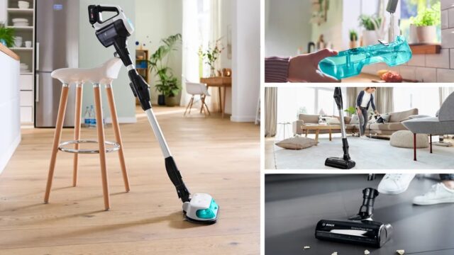 Cordless 2-in-1 hoover  vacuuming and mopping Unlimited 7 ProHygienic Aqua White - imagine 8