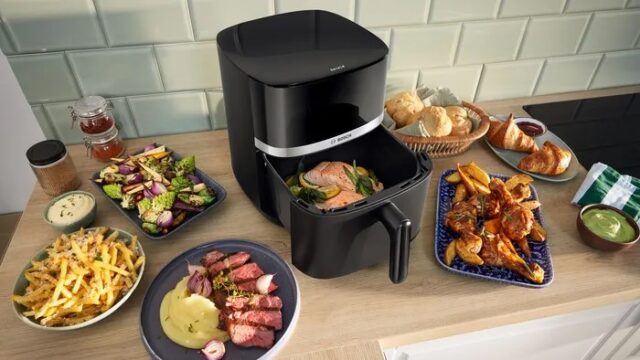 Bosch Serie 4 MAFS2462B fryer Single 6.1 L Stand-alone 2050 W Hot air fryer Black - imagine 5