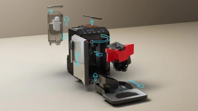 Siemens TF303E01 EQ300 espresso machine (silver; 1300W) - imagine 8