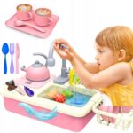 EXTRALINK TOYS ZLEWOZMYWAK Z KUCHENKĄ Z OBIEGIEM WODY ZABAWKA - imagine 3