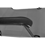 Black Forest Leżak ogrodowy rozkładany z poduszką Szary - imagine 7