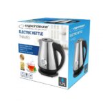 Esperanza EKK029 electric kettle 1.7 L 2200 W Black  Steel - imagine 7