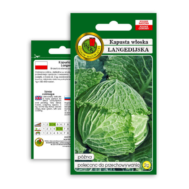 PNOS Nasiona warzyw | Kapusta Włoska Langedijska | Opakowanie 2g - imagine 8