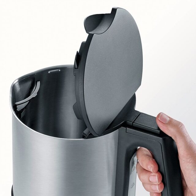 Severin WK 3409 electric kettle 1.7 L 2200 W Black  Stainless steel - imagine 10