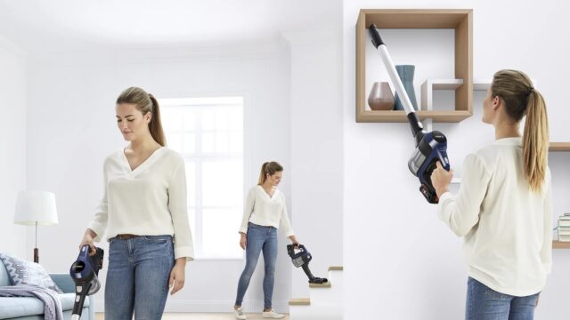 Bosch Serie 6 BCS611P4A stick vacuum/electric broom Battery Dry Hygiene Filter Bagless 0.3 L Black 2.5 Ah - imagine 2