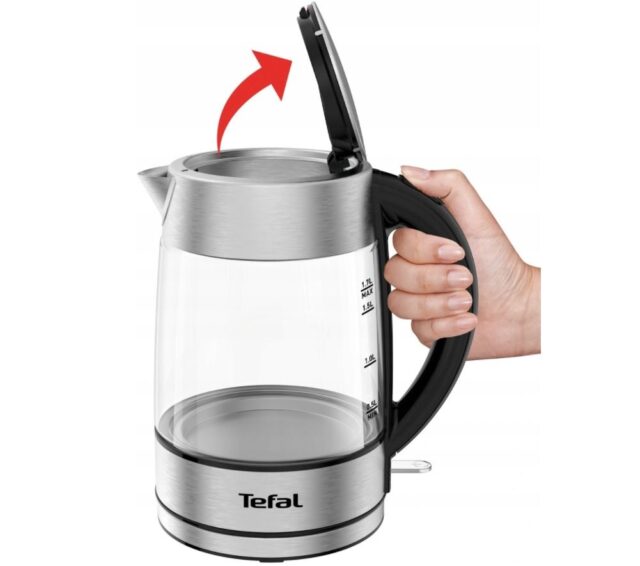 Tefal KI772D electric kettle 1.7 L 2400 W Stainless steel  Transparent - imagine 3