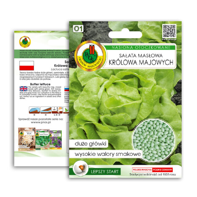 PNOS Nasiona otoczkowane | Sałata Głowiasta Masłowa Królowa Majowych | Opakowanie 100szt. - imagine 9