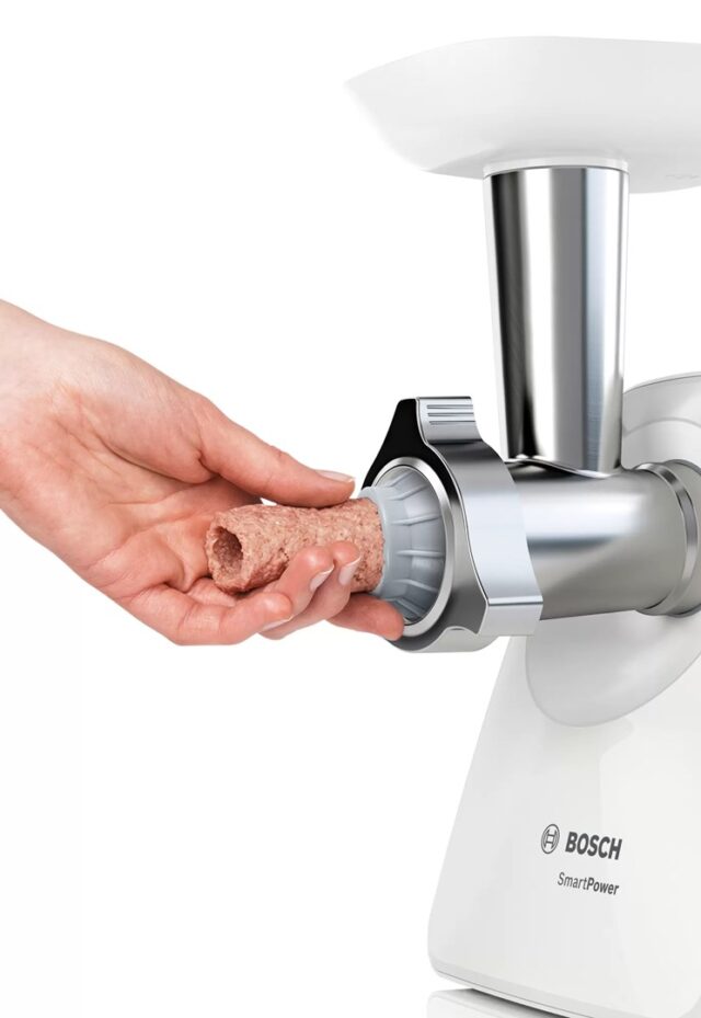 Bosch MFW2520W mincer 1500 W Stainless steel  White - imagine 5