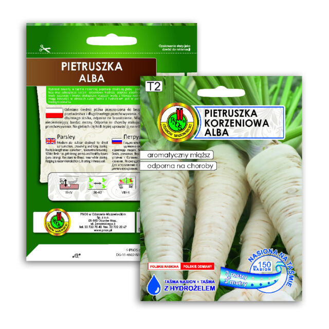 PNOS Nasiona na taśmie | Pietruszka Korzeniowa Alba | Taśma 6m - imagine 9