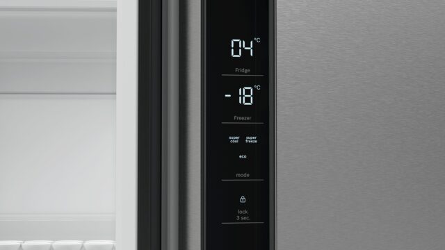 Bosch Serie 4 KFN96VPEA side-by-side refrigerator Freestanding 605 L E Stainless steel - imagine 3