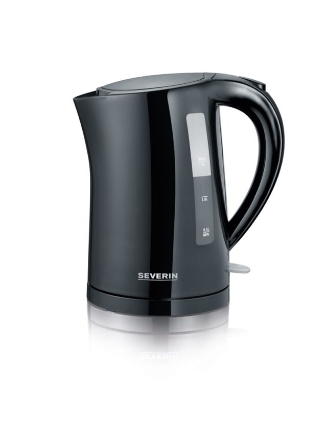 Severin WK 3498 electric kettle 1.5 L 2200 W Black - imagine 6