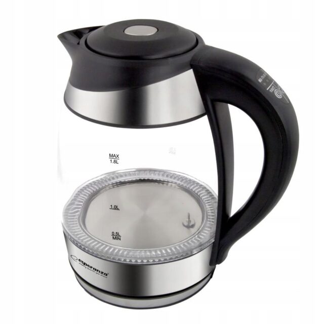 Esperanza EKK026 electric kettle 1.7 L 2200 W Black  Transparent - imagine 9