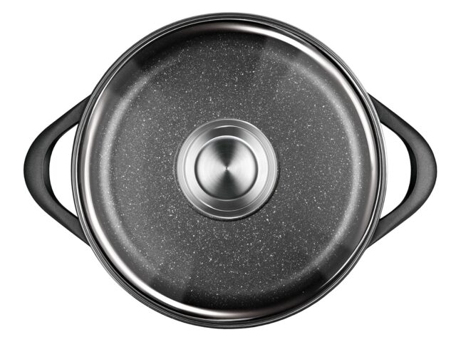 Smile MGK-17 soup pot Black Aluminium - imagine 3