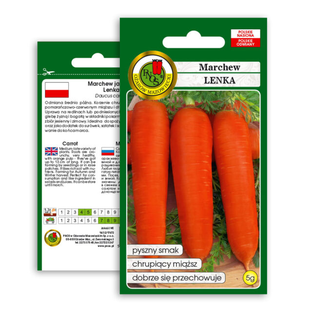 PNOS Nasiona warzyw | Marchew Jadalna Lenka | Opakowanie 5g - imagine 8
