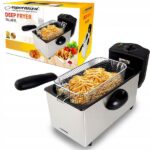 Esperanza FALAFEL Single 3 L Stand-alone 2200 W Deep fryer Black  White - imagine 10