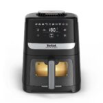 Tefal Easy Fry Silence EY5568E0 fryer Single 5 L Stand-alone Hot air fryer Black  Stainless steel - imagine 2