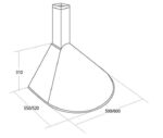 Chimney Hood AKPO WK-5 RONDO TURBO 50 INOX - imagine 2