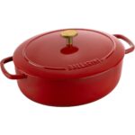 Ballarini Bellamonte Oval Cast Iron Casserole - Red  2.2 ltr