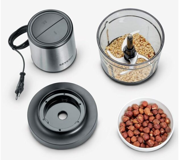 Severin KM 3867 electric food chopper 1 L 400 W Black  Silver  Transparent - imagine 6