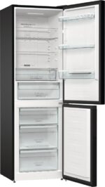 Gorenje NRK6192ABK4 fridge-freezer Freestanding 302 L E Black - imagine 2