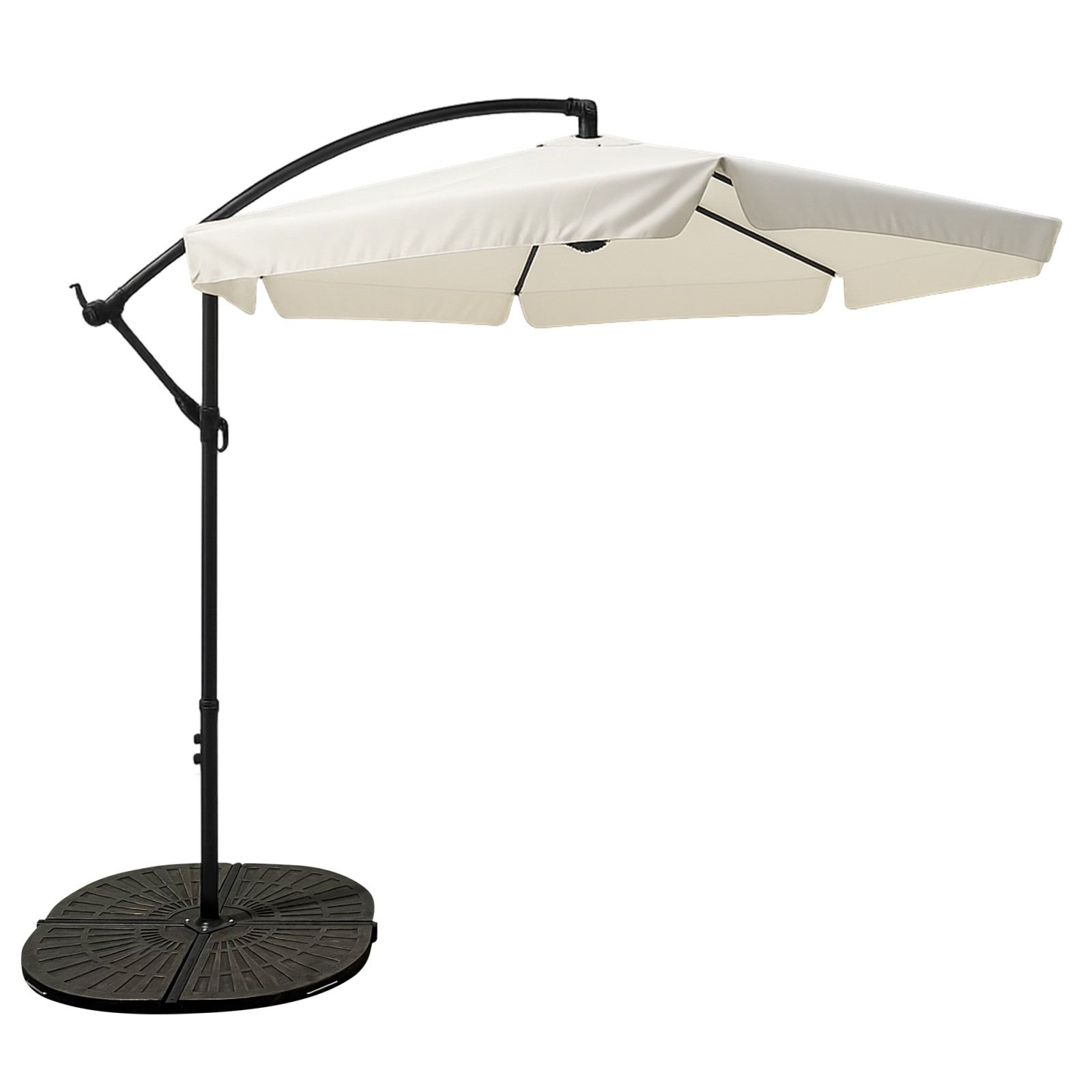 cps-27aa53bfeba21c850edfd14303bf8e54-2026-02-23-12-34-36 Black Forest Garden Umbrella with Side Panels, Large 3m Beige Cantilever - imagine 1