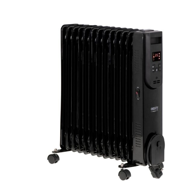 Electric oil heater with remote control CAMRY CR 7814 13 fins  2500 W black - imagine 2