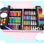 EXTRALINK ZESTAW DO MALOWANIA DLA DZIECI ARTYSTYCZNY PLASTYCZNY 145 ELEMENTÓW DUŻA WALIZKA JEDNOROŻEC - imagine 4