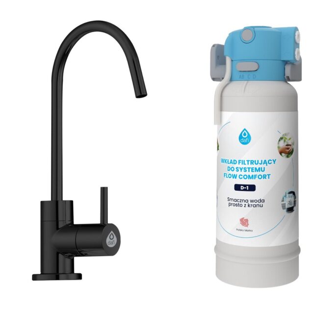 Dafi FLOW COMFORT D1 filtration system + ALTO filtered water tap black - imagine 3