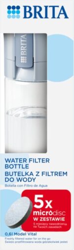 Brita Vital Filtering bottle 0.6 l Pastel blue