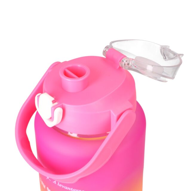 EXTRALINK BIDON MOTYWACYJNY 3W1 ZESTAW RÓŻOWY-POMARAŃCZOWY 2000ML+900ML+300ML - imagine 4