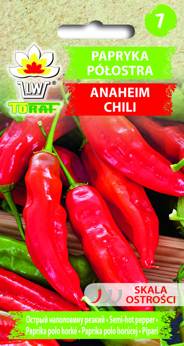 Toraf Nasiona warzyw | Papryka Ostra Anaheim | Opakowanie 0,2g - imagine 2