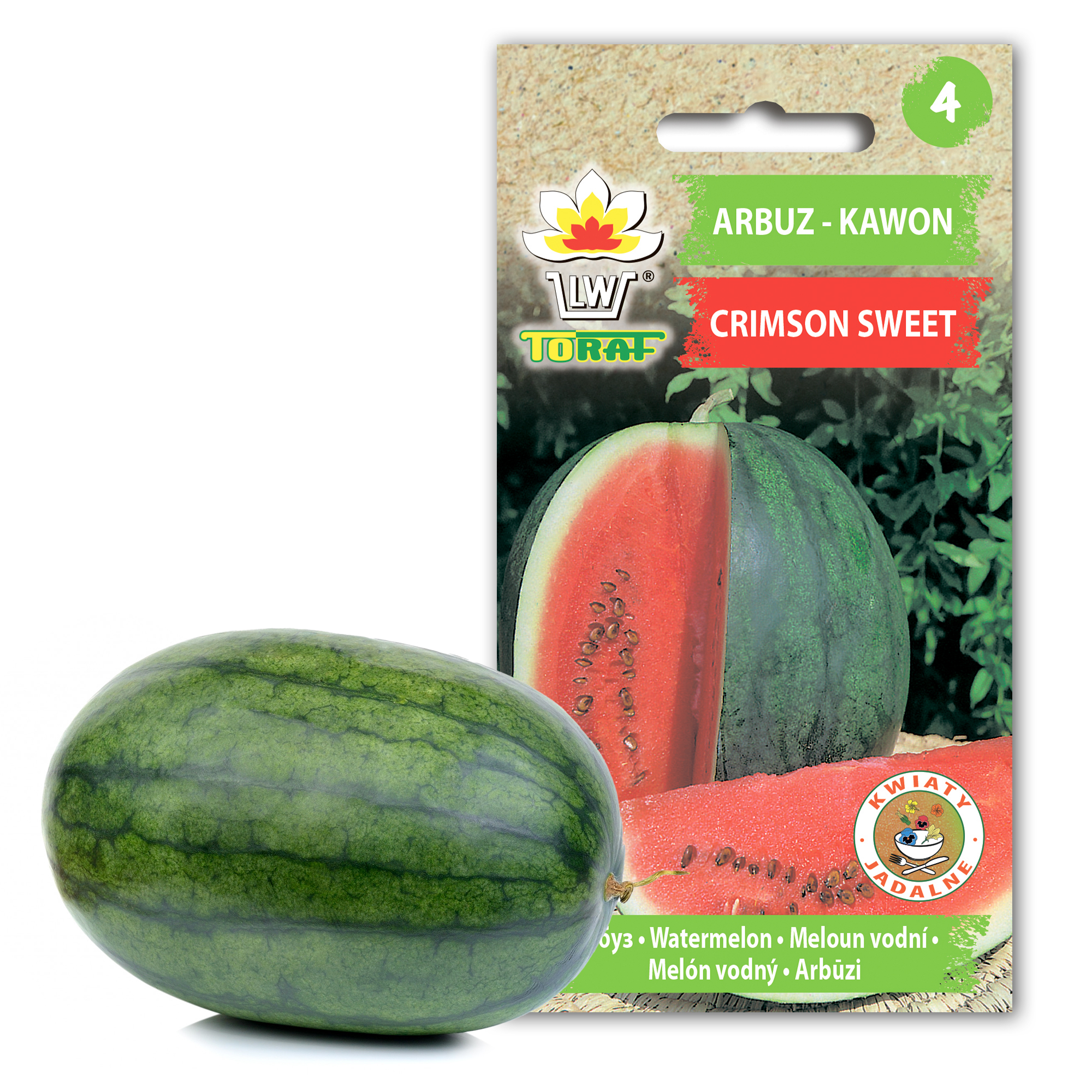 cps-37b2e48a37ec42a9dc86d0f3b87ad976-2026-02-23-11-40-26 Toraf Nasiona warzyw | Arbuz Crimson Sweet | Opakowanie 1g - imagine 1