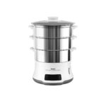 Tefal Convenient Series Deluxe VC502D steam cooker 3 basket(s) Countertop 900 W Stainless steel  White - imagine 3