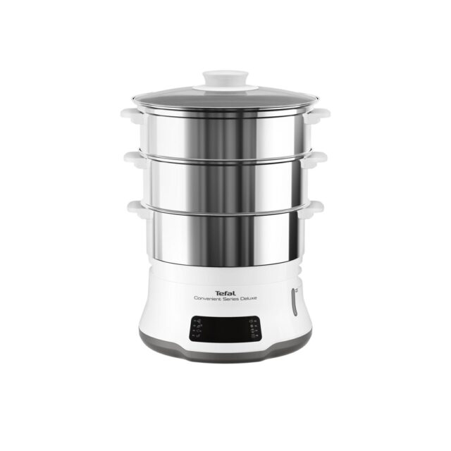Tefal Convenient Series Deluxe VC502D steam cooker 3 basket(s) Countertop 900 W Stainless steel  White - imagine 3