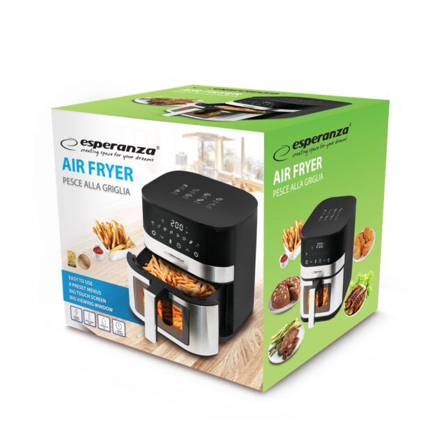 Esperanza EKA003 Non-fat fryer 5L  1400W Inox - imagine 3