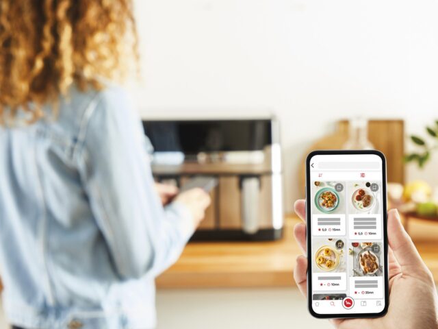 Tefal Dual Easy Fry & Grill EY905D Double 8.3 L Stand-alone 2700 W Hot air fryer Stainless steel - imagine 10