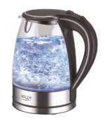 Adler AD 1225 electric kettle 1.7 L Black Stainless steel Transparent 2200 W