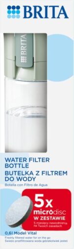 Brita Vital Filtering bottle 0.6 l Pastel green - imagine 3
