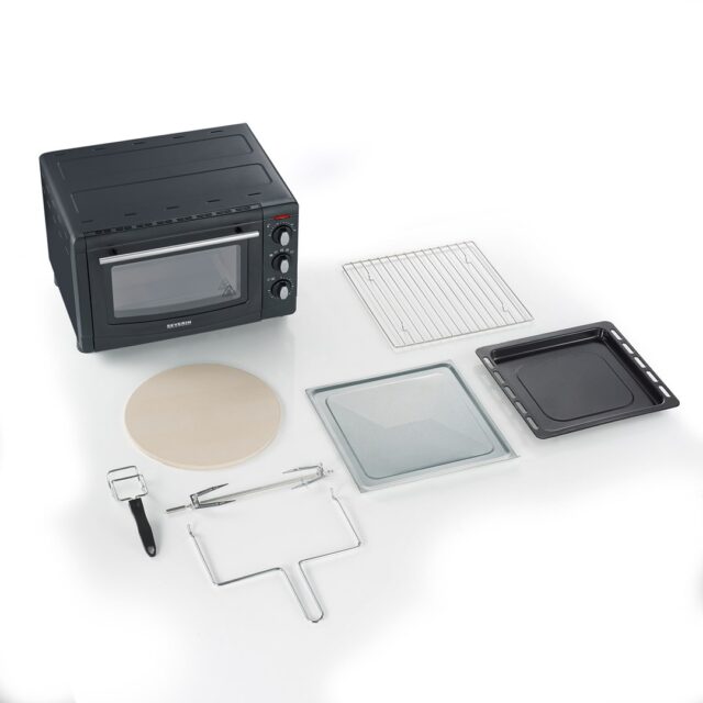 Severin TO 2068 toaster oven 20 L 1500 W Black Grill - imagine 3