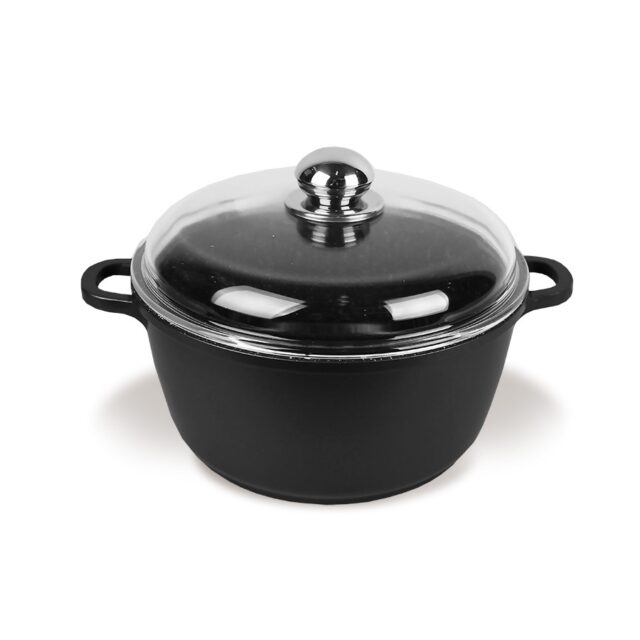 Maestro MR-4616C Pot with lid 16 cm 1 l Black - imagine 2