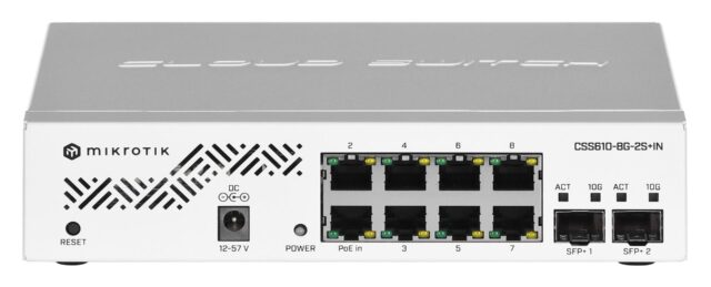 MikroTik CSS610-8G-2S+IN | Switch | 8x 1000Mb/s, 2x SFP+, VLAN - imagine 4
