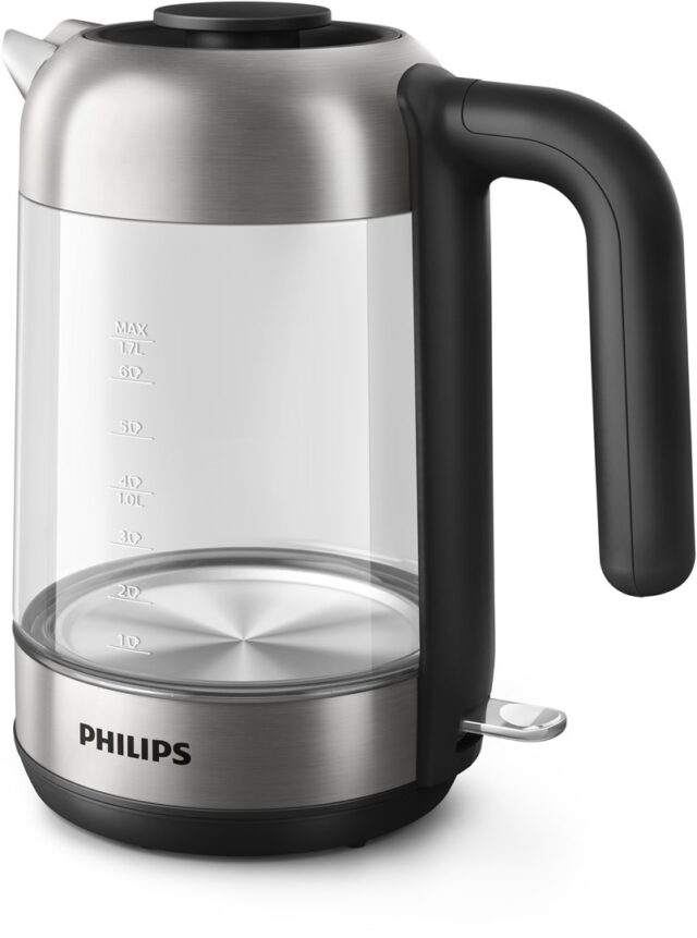 Philips 5000 series HD9339/80 electric kettle 1.7 L 2200 W Black  Stainless steel  Transparent - imagine 2