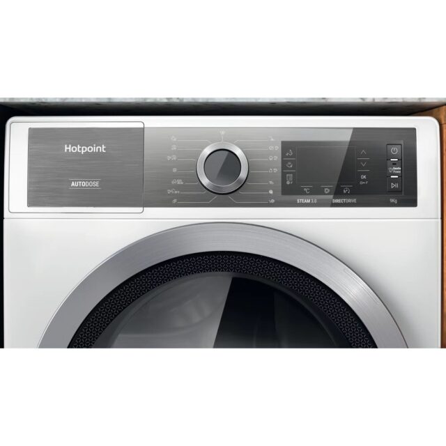Hotpoint H8 W946WB EU washing machine Front-load 9 kg 1400 RPM White - imagine 6
