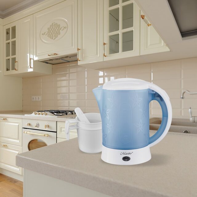 Feel-Maestro MR010 electric kettle 0.6 L Blue  White 600 W - imagine 2